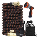 Expandable rden Hose 90 300 Feet Lightweight Durable with Solid Brass Fittings for Effortless Watering Washing and rdening Flexible Kink Free Design