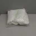 RYB HOME White Curtains Linen Textured Sheer Light Filtering Semi Sheer Curtains 84 inches Long Half Privacy Window Drapes for Living Room Bedroom Dining, Length 84 by Width 52 inch, 2 Panels Set