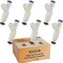 0280155962 OE 6 Cyl 4.0L Fuel Injectors,Compatible with/Ford 4.0 Explorer Ranger 1999-2000,Compatible with/Mazda B4000 1998-2001 |4 Holes| |Set of 6|