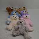 Zhanmai 9 Packs Cute Bear Stuffed Animals 14 Inch Plush Bears in 7 Colors Stuffed Animals Bulk for Valentine Gift Graduation Baby Shower Birthday Party Favor(Multicolor) (Beige, Brown, Pink, Blue, White, Light Purple, Gray)