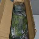 6FT 2PCS Real Touch Norfolk Pine Christmas Garland with Light Winter Artificial Faux Greenery Garland Table Mantle Stairs Fireplace Wall Outdoor Indoor Porch Home Decorations (Battery Not Included)