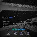 Art3dwallpanels 33 Pack 3D Wall Panel Diamond for Interior Wall Dcor, PVC Flower Textured Wall Panels for Living Room Lobby Bedroom Hotel Office, Black, 12''x12'' Cover 32.Sq.Ft.