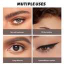 Eyebrow Pencil, 2Pcs Waterproof Microblading Eyebrow Pens, 4 Tip Precise Eye Brow Makeup Pen for Women to Effortlessly Create Hair Like Natural Brows, Non Dry Out and Last All Day (Taupe)