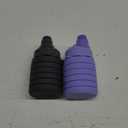 YCTMALL Collapsible Water Bottles Travel water bottle Sports Portable Sport Water Bottle Reusable Water Bottles comes with mountaineering Buckle 500ml silicone Water-proof camping water bottle, Purple+Grey