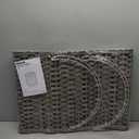 Laundry Basket, Handwoven Rattan Laundry Hamper, No Install Needed, 26.5 Gal (100L) Round Clothes Hamper with Removable Bag & Handles, Foldable Storage Basket for Bedroom（Grey)