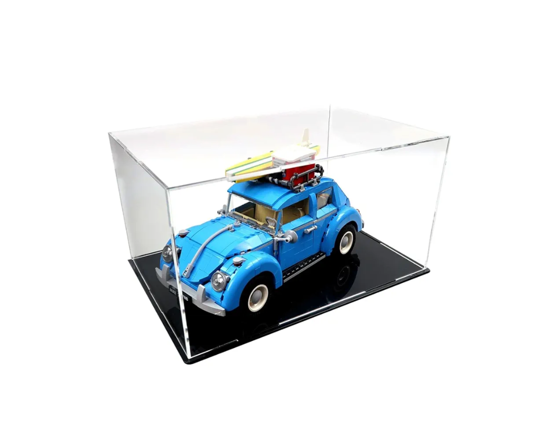 Acrylic Display Case for Lego Creator Expert Volkswagen Beetle 10252, Dust-Proof Display Box for Lego 10252, Size: 12.2x7.87x8.27inch (NOT Included The Model
