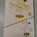 Mobestech Rotating Candle Holder Metal Eiffel Tower Spinning Tealight Holder Rotary Candle Holder Spining Metal Holder for Christmas Valentines Day