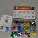 50014R 140pcs Low Profile Mini Blade Fuse Assortment, 2A 3A 5A 7.5A 10A 15A 20A 25A 30A 35A 40A Mini Blade Fuses for Car Boat Truck SUV Automotive