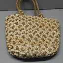 GOLDTIMO Women's Straw Woven Beach Bag Summer Vacation Shoulder Purse