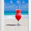 14x18 Frame Rustic White, Distressed 18x14 Picture Frame, Art Pic Hanging Poster Frame, 14 by 18 Gallery Family Concert Portrait Wall Photo Frame Anniversary/Birthday/Wedding/Thank you/Christmas Gift