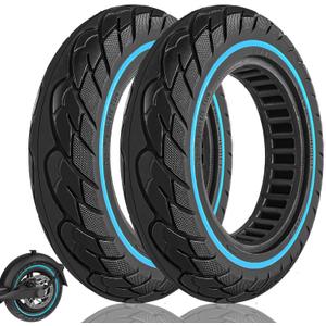 10x2.125 Solid Tire, Replacement for 10x2/54-152, 50/75-6.1, 10x2, 8.5x2 Original Tire, Fit for Ninebot F25 F40 D18W, Gotrax G4, iScooter i9 plus, isinwheel s9 max Electric Scooter, Blue