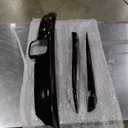 ECOTRIC Front Grille & Eyelid Cover Set Compatible With 2018-2020 Honda 10th Accord Sedan 4DR ABS Glossy Black Lip Bumper Upper Grill Molding Trim 3PCS