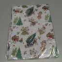 2 x Febbleshow Funny Christmas Wrapping Paper for Boys Girls Kids - Xmas Gift Wrap with Green Monster, Trees, Snowflakes & Presents - 4 Jumbo Sheets, 28" x 40" Each (32 sq. ft ttl), Easy to Store