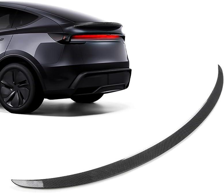 Rear Spoiler for Tesla Model Y Juniper (Standard/Premium/Performance) 2025-2026, Carbon Fiber Pattern Trunk Wing, No-Drill Installation
