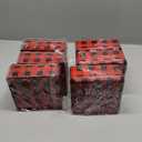 Tandefio 6 Pcs Christmas Cookie Tins with Lids, 6.3 inch Metal Cookie Tins Jar Storage Container Square Candy Storage Gift Giving Box Candy Boxes for Christmas Holiday Treat Cakes