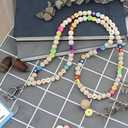 3 x Fashion Wooden Beaded Lanyard - Portable teacher lanyards, Lanyard for Teachers Suitable for Keys, ID and Badges (1 style)