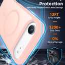SPIDERCASE for iPhone Air Case, Magnetic Translucent Matte Case with 2PCS Tempered Glass Screen Protector Slim Phone Case for iPhone Air 6.5'', Pink