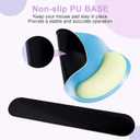 2 x Keyboard Wrist Rest and Mouse Pad with Wrist Support, Memory Foam Wrist Rests for Keyboard and Mouse Set, Ergonomic Wrist Pad with Non-Slip Base for Gaming, Office, Laptop(Blue Gradient)