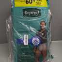 Depend Fresh Protection Adult Diapers, Incontinence Underwear for Men, Disposable, Maximum, Large, Grey, 28 Count