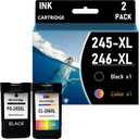Ink Cartridges PG 245 XL CL 246 XL Compatible for Canon IP2820 MG2420 MG2520 MG2555 MG2920 MG2922 MG3020 MX490 MX492 TS202 TS302 TS3120 TR4520 Printer,Combination Pack (Normal)
