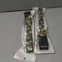 2 x Reflective Dog Collar, Cute Christmas Style Dog Collar for Small Dogs, Soft Nylon Puppy Collar for Boy and Girl Female Dog, Adjustable Heavy-Duty Pet Collars with Quick Release Buckle, Green (S (Neck 10-16", Width 3/4"))