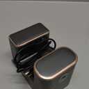 Automatic Toothpaste Dispenser, Electric Toothpaste Dispenser Multi-Function, Toothpaste Dispenser Wall Mounted with 3 Brush Slots, Toothbrush Organizer and Holder for Bathroom (Black)