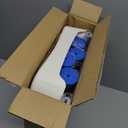 Ergonomic H-Shaped Shower Chair with EVA Pad, 330 lbs Heavy Duty & Adjustable, Non-Slip Shower Seat, Tub Bath Chair, Tool-Free Assembly, Blue With Eva Pad