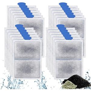 driamor 24 Pack PF-L Fish Tank Filter Cartridges Compatible with PF20, PF30, PF40 and PF75 Power Filters, Aquarium Large Carbon Filters Cartridge Replacement