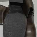 AMINUGAL Knee High Boots Women Square Toe Pull On Wide Calf Riding Fashion Buckles Chunky Metallic Casual Vintage Buckle Rivet 7