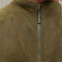 Men's Full Zip Jacket Pocket Thermal Long Sleeve Athletic Activewear Fleeced Lined Basic Soild Shirts Plush Sherpa Heavyweight Classic Sweatshirt Olive XL (Green, XL)