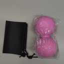 5BILLION Peanut Massage Ball - Double Lacrosse Massage Ball & Mobility Ball for Physical Therapy, Deep Tissue Massage Tool for Myofascial Release, Muscle Relaxer, Pink