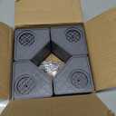 Anti Vibration Pads for Washing Machine - Double Heighten Washer and Dryer Pedestals High Hard Wearing Square Rubber Foot Pads, Noise Cancelling and Shock Support Protects Pedestals, 3.14 Inch Double Heighten