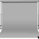 Denny Mfg - Seamless Paper Backdrop for Photoshoot with Free Gaffer Tape  Oyster Grey Photography Paper Roll Background with Matte Finish for Studio, Video & Content Creation  (107 in x 36 ft)