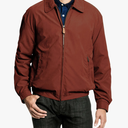 London Fog Men's AUBURN LIGHT WEIGHT ZIP FRONT GOLF JACKET, Chili, XL