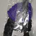 Hair Net, Bonnet, Crochet Mesh Wrap Caps, with Black Hair Ties and Comb for Bonnet for Hair Nets for Sleeping, Makeup, Women's Ballet, Reusable (Black + Purple, 7.48x5.91 in)
