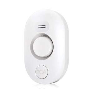 Water Leak Detector Sensor Alarm: Home Water Flooding Monitor Smart Sink Overflow Monitoring Adjustable Wet Moisture Alert Pipe Leakage Drip Detection Warning for Basement Floor (White)