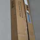 Huuger 5 Tier Bookshelf, Display Bookshelf with 10 Open Shelves and Raised Baffle, 47.2 Inch Straight Wide Bookcase with Metal Frame and Wooden Board, Adjustable Feet, Rustic Brown