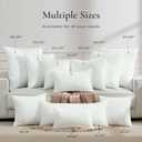 Ashler Throw Pillow Inserts 22 x 22 Inches Set of 4, Indoor Decorative Pillows, Soft and Firm Pillows with Air Layer, Square Cushion Sham Stuffer for Couch and Living Room