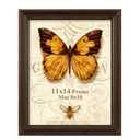 Splinterix 11x14 picture frame, Photo Frame for Wall or Tabletop Display, Ornate Vintage 11 x 14 Picture Frames with Real Glass, Display Poster 8x10 with Mat or 11x14 without Mat for Antique Dco, Brown, 1 Pack