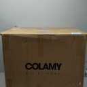 COLAMY Modern Dining Chairs Set of 2, Upholstered Corduroy Accent Side Chairs with Mid Back and Wood Legs for Living Room/Dining Room- Light Green