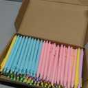 100 Pieces Retractable Black Gel Ink Pens 0.5mm Fine Point Writing Pens Pastel Office Supplies for Writing Journaling Taking Notes School Office