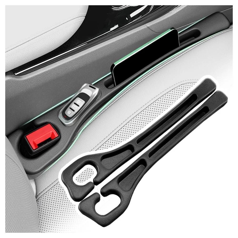 2PCS 3-in-1 Car Seat Gap Filler Car Organizer with Storage Slot & Hook