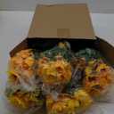 Redbaker 24 Bundles Sunflower Faux Mums for Outdoor Artificial Flower with Stems Bouquet Fake Plants Bulk UV Resistant Plastic No Fade Wedding Fall Garden Home Window Decor (Little Sunflower,Yellow)