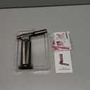 Sondiko Metal Big Flame Torch Refillable Blow Torch Lighter, Butane Torch Lighter with Adjustable Flame, Safety Lock for Cooking, BBQ, Butane Gas not Included, Gray with Red