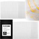 90 Micron Food Grade Nylon Tea Filter Bags 2.5"x4.5" Pressable Rosin, Filter Tea 40 Pack