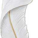 DJAMEL :Creative Wall SconceWhite Resin Feather Decorative Wall Light, LED Indoor Living Room Wall Mounted Light Fixture Lamps for Indoor Living Room Bedroom Hallway (L9.4*W2.7*H35.8(L),)