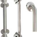 18 Inch Shower Grab Bar 2 Pack, 18" L x 1.25" D Brushed Nickel All-Welded Stainless Steel, ADA Safety Shower Handle for Bathroom,Stairway,Anti-Slip Grab Bars for Elderly,Handicap,Pregnant