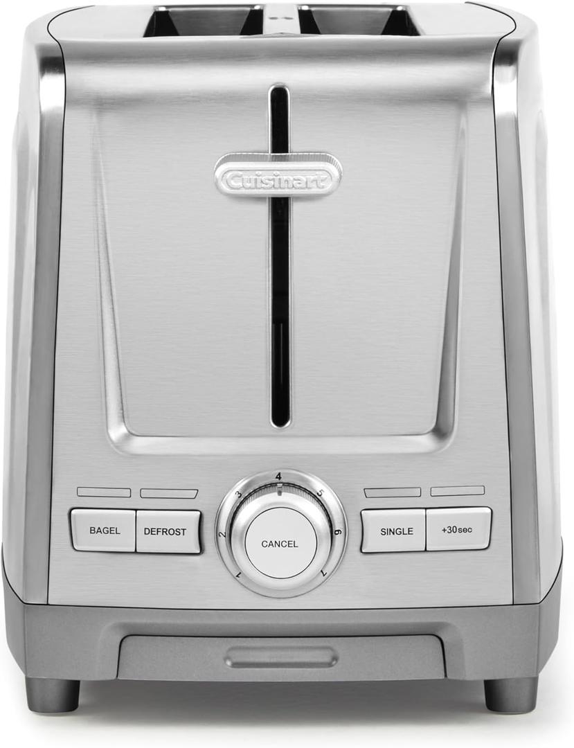 Cuisinart 2-Slice XL Slot Stainless Steel Toaster, Stainless Steel, CPT-1600