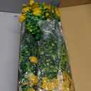 ATTGREAT Artificial Flowers Outdoors Faux Plants UV Resistant Fake Flowers Daisy 12 Bundles Plastic Greenery Plnats Outside for Garden Planter Patio Porch Spring Summer Home Home Decor, Yellow