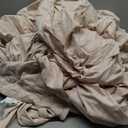 HYMOKEGE Beige King Size Comforter Set Seersucker 7 Pieces, All Season Luxury Bed in a Bag for Bedroom, Bedding Set with Comforters, Sheets, Pillowcases & Shams